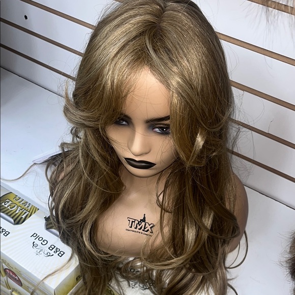 Women's Long Wavy Wig - mixed blonde - Picture 1 of 7